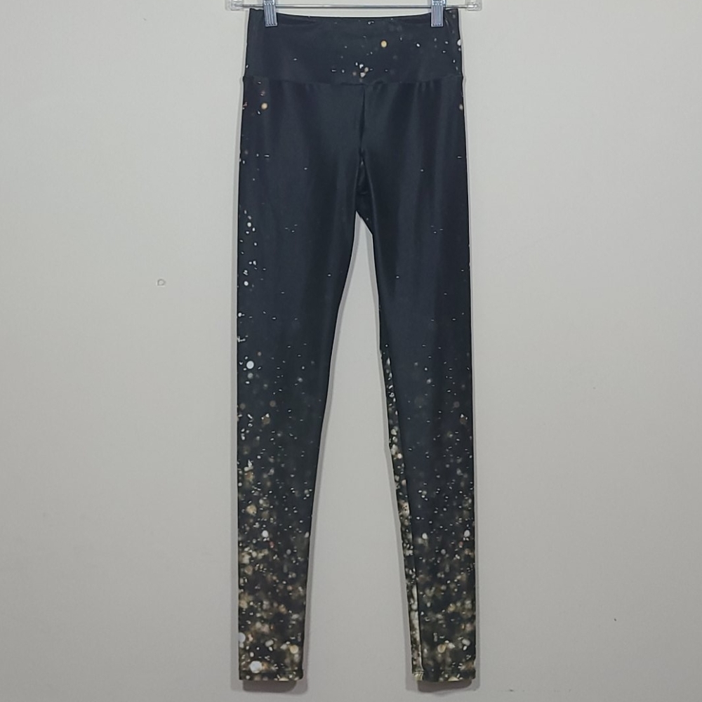Goldsheep Falling Gold Light Leggings Size S